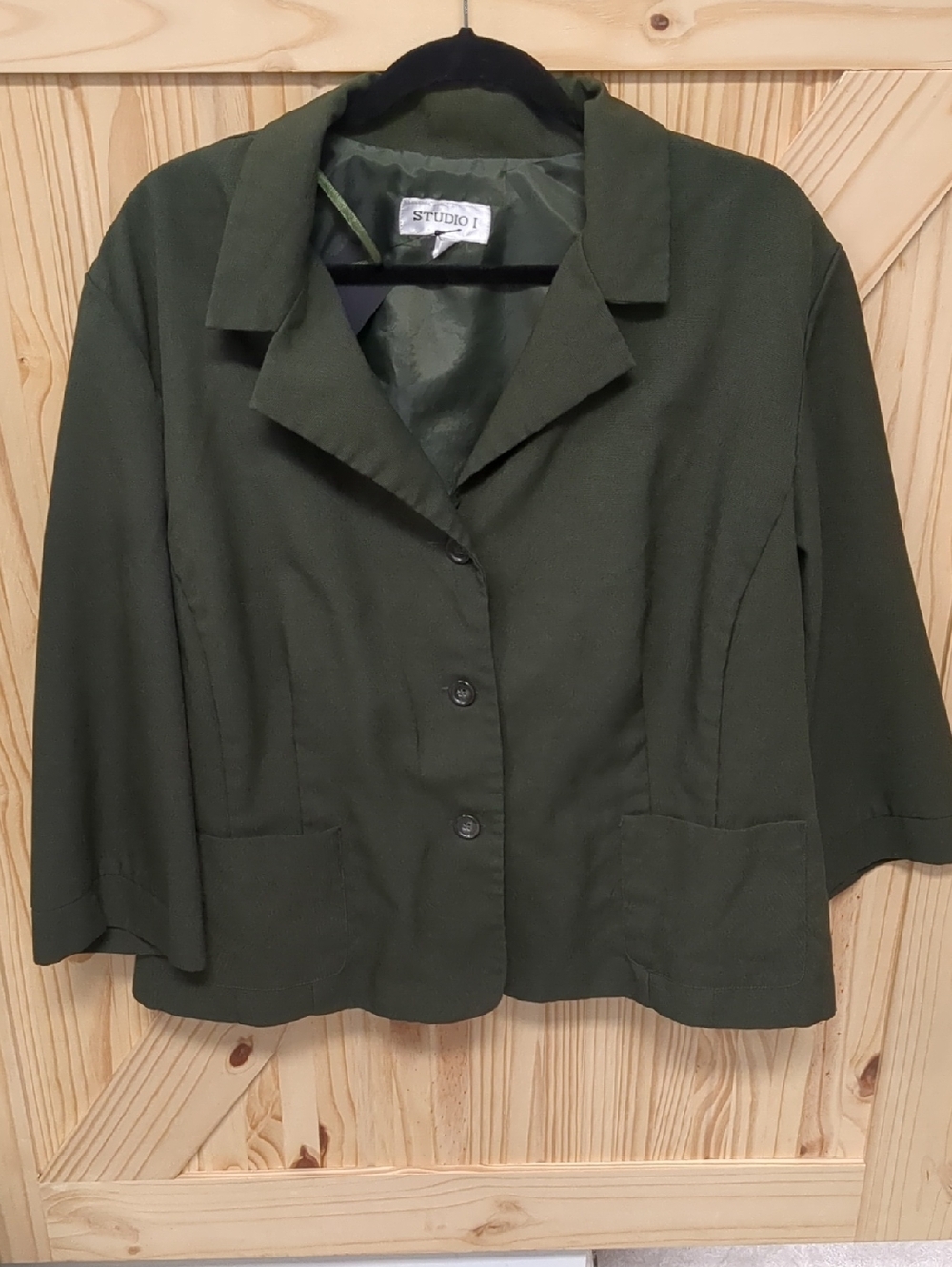 Studio 17 Dark Olive Green Blazer Jacket